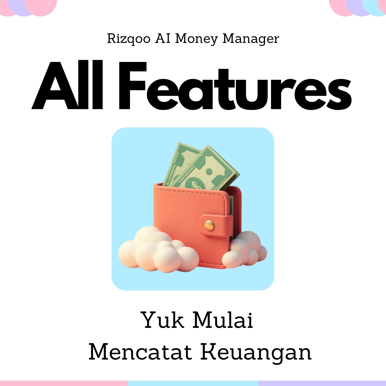 Rizqoo Feature Page 1 - Rizqoo AI Money Manager