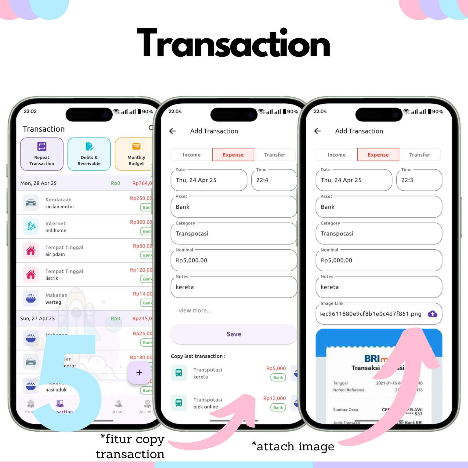 Rizqoo Feature Page 6 - Smart Transaction Logging